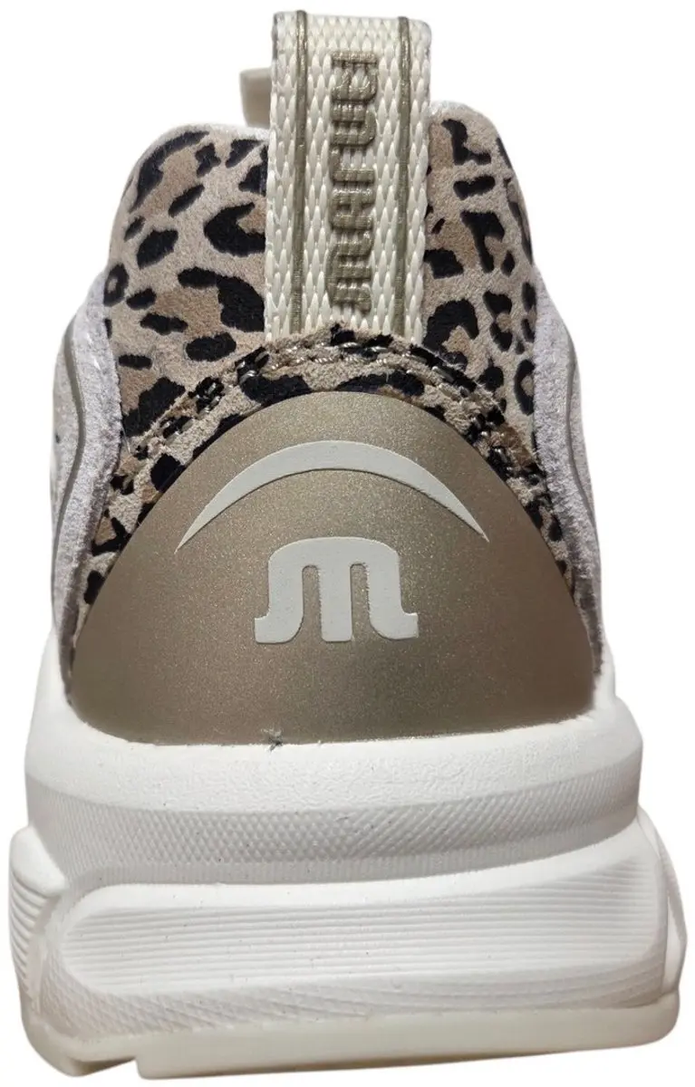 Maruti Novi Leather Beige Leopard Sneakers 41