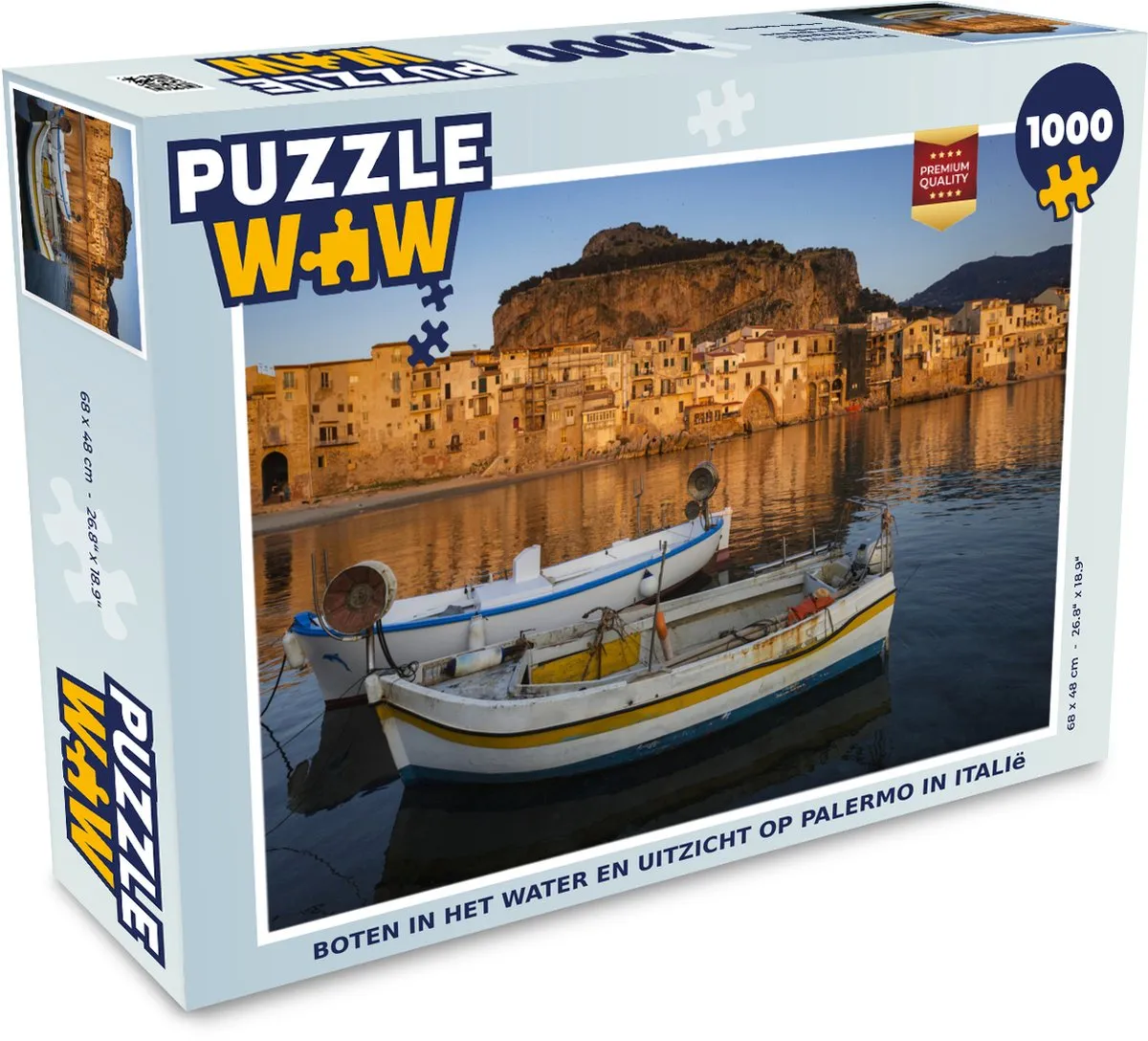 PuzzleWow Palermo Legpuzzel 1000 Stuks - Multicolor