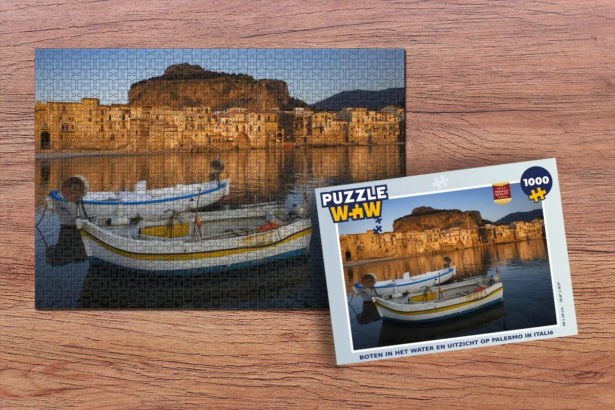 PuzzleWow Palermo Legpuzzel 1000 Stuks - Multicolor