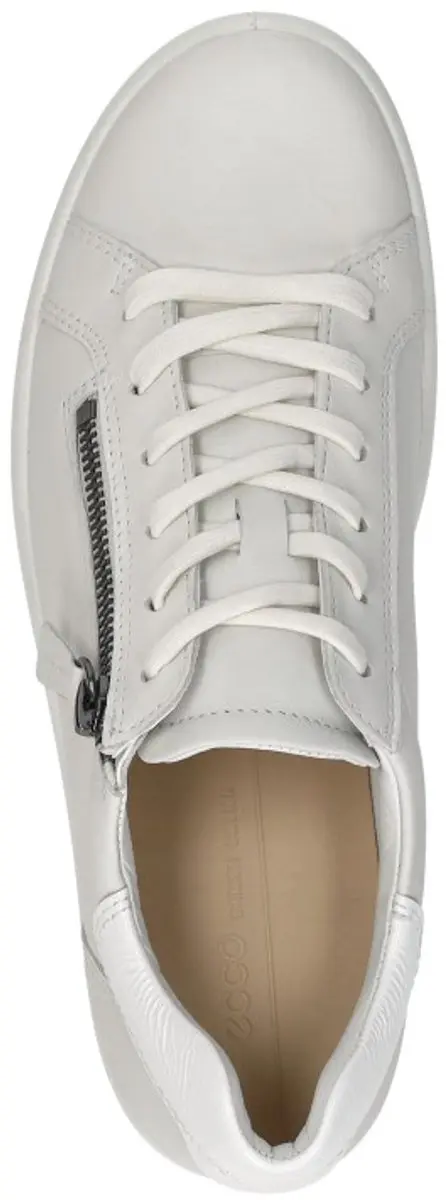 ECCO Soft 7 Side Zip Laag Veterschoenen - Wit - Maat 41 - afbeelding 6 van 6