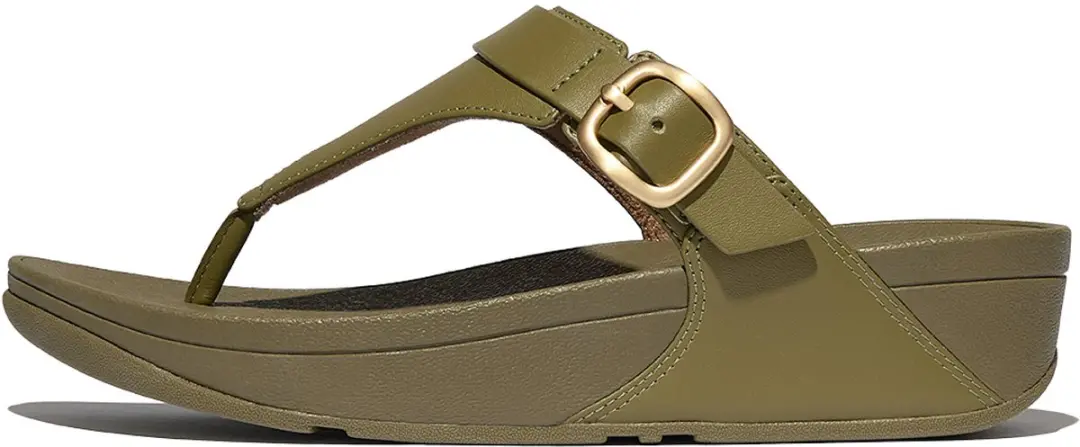 FitFlop Lulu ES8 Camo-Green - Damen Flip Flops 39
