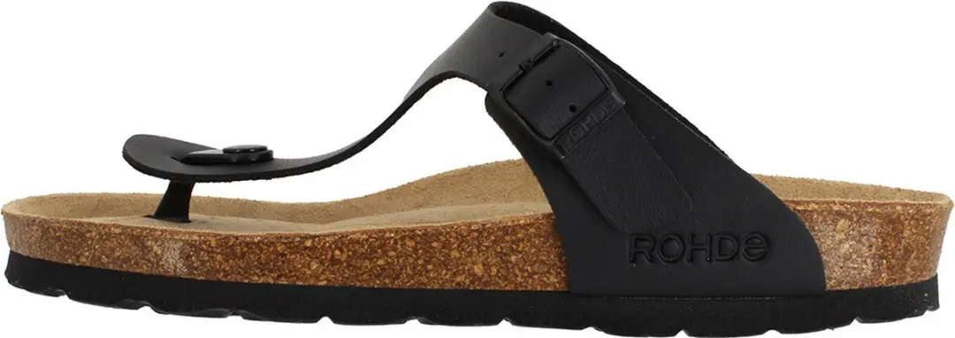 Rohde Riesa Teenslippers 5628 90 - Zwart - Maat 36