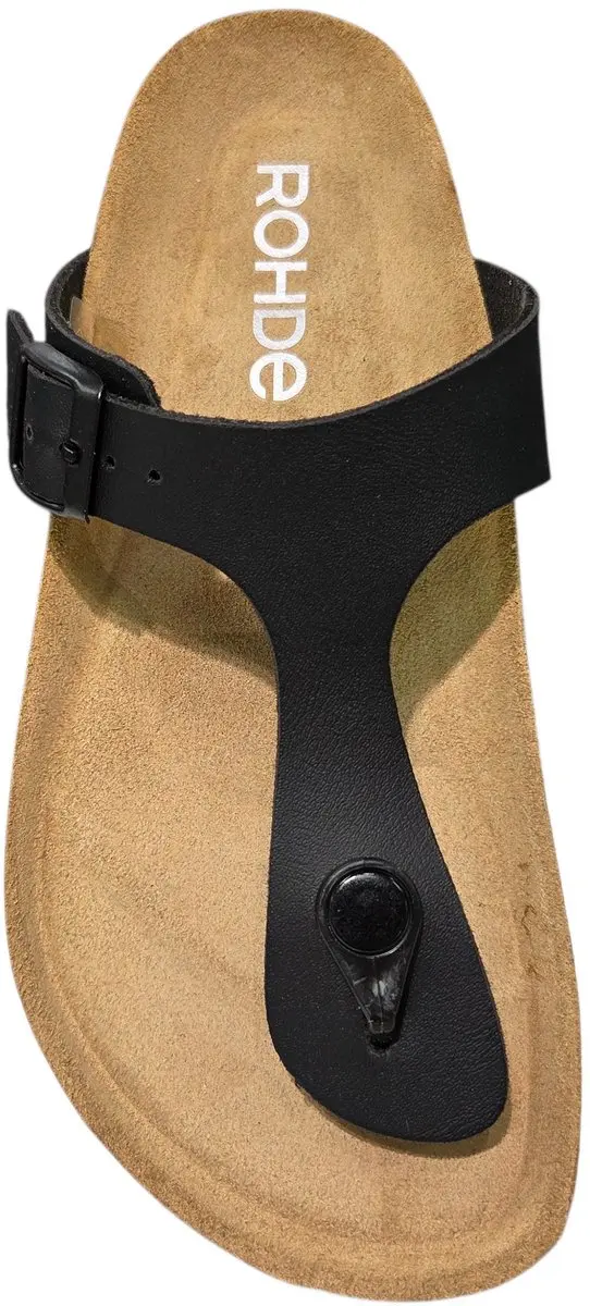 Rohde Riesa Teenslippers 5628 90 - Zwart - Maat 36