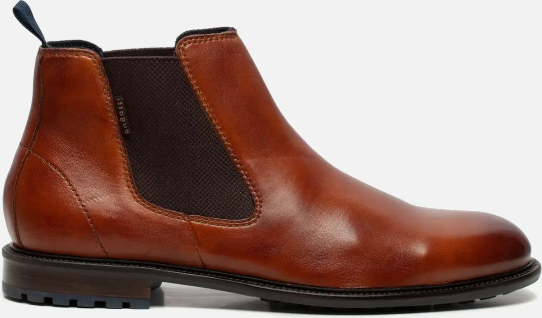 Bugatti Chelsea boots cognac Leer