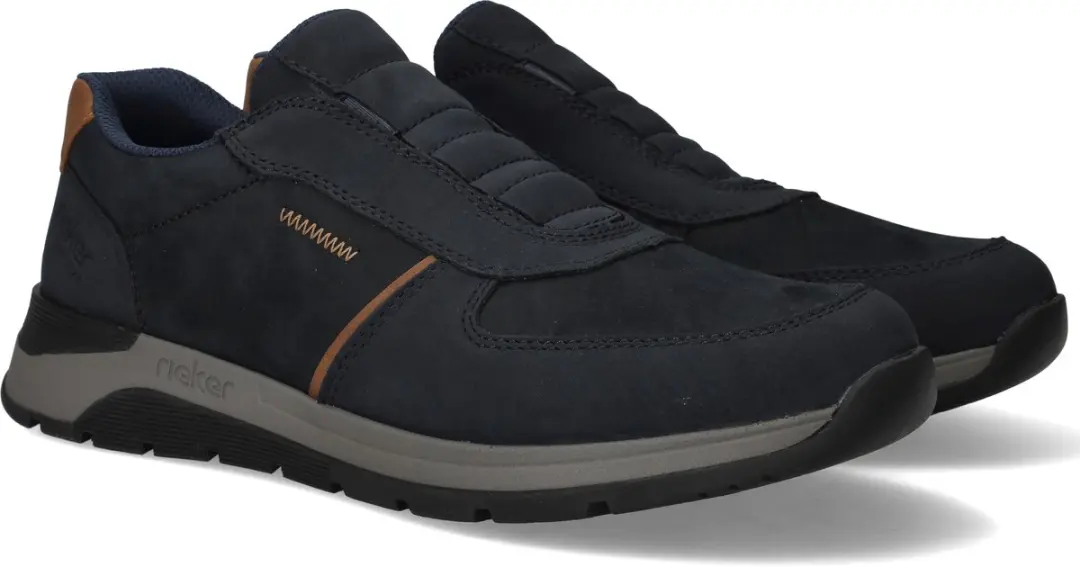 Rieker 39652 Instappers - Heren - Blauw - Maat 43