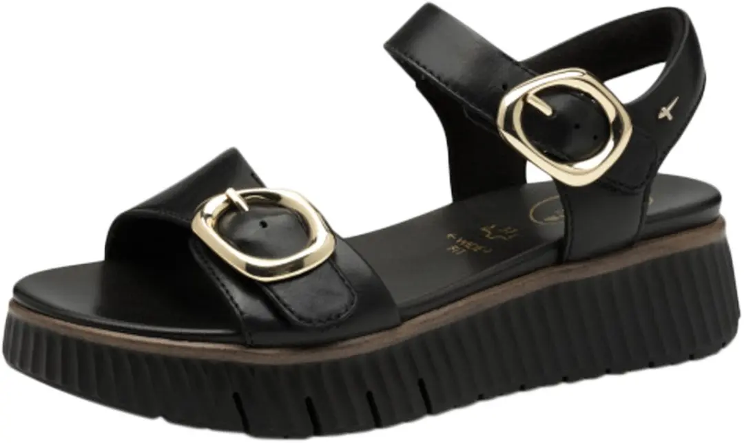 Tamaris WIDE FIT Dames Sandaal 8-88721-44 - Maat 36 - Zwart