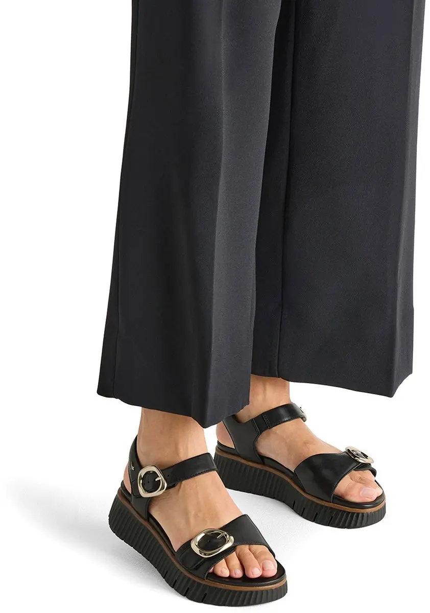 Tamaris WIDE FIT Dames Sandaal 8-88721-44 - Maat 36 - Zwart