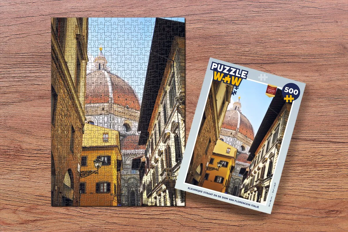 PuzzleWow Florence Legpuzzel 500 Stuks - Multicolor