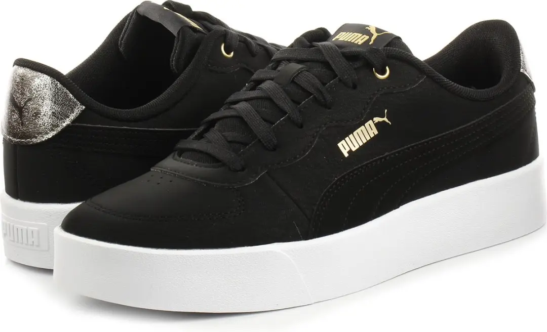 Puma Damessportschoenen Skye Clean Raw Metallic zwart 39 EU