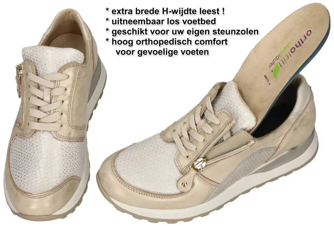 Wäldlaufer Dames Orthopedische Sneakers Goud - 38.5