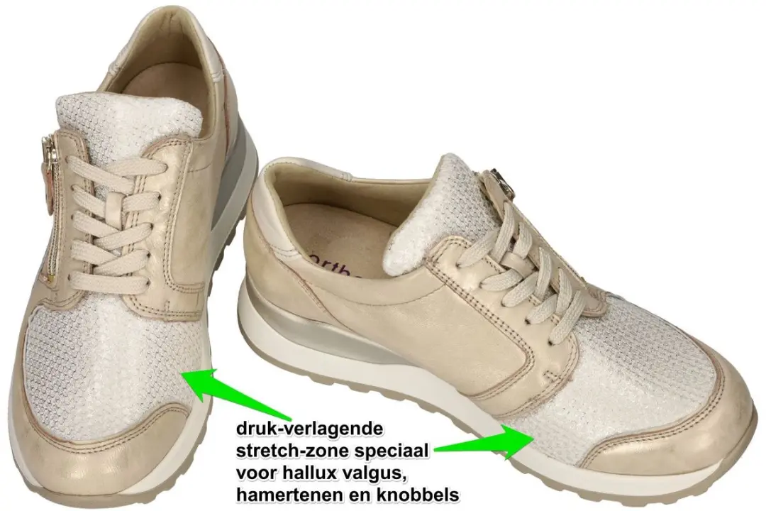 Wäldlaufer Dames Orthopedische Sneakers Goud - 38.5