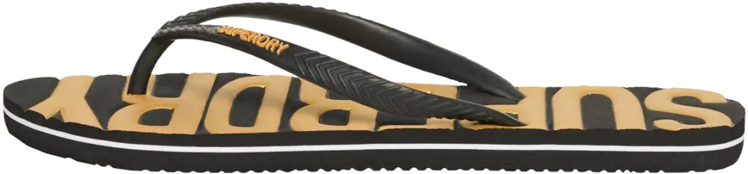 Superdry Vegan Vintage Kinderenlippers WF310228A - 56 - Black/Gold - afbeelding 6 van 6
