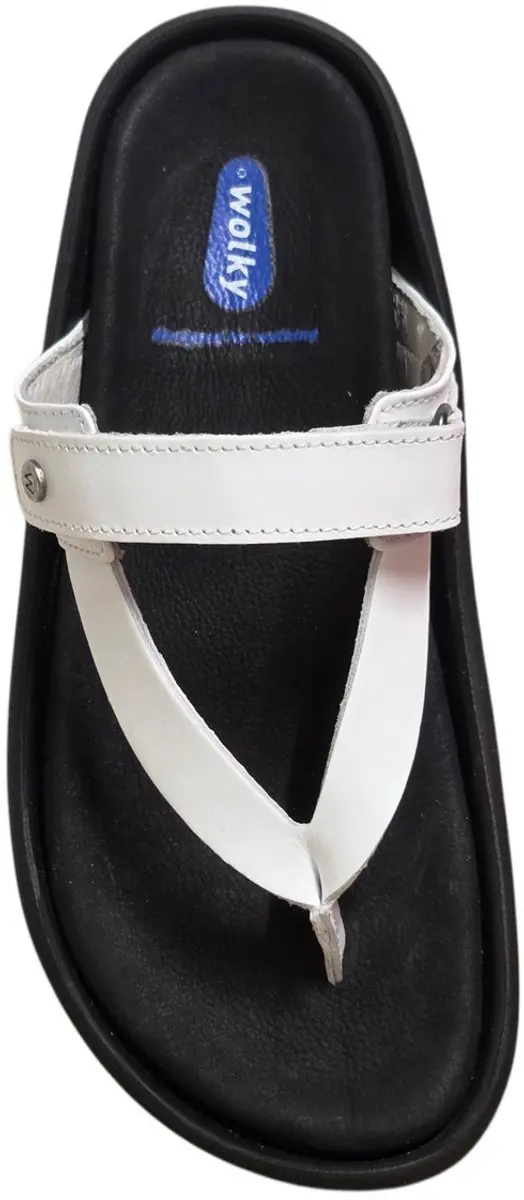 Wolky Peace Teenslipper Wit Leer - 39