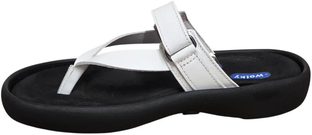 Wolky Peace Teenslipper Wit Leer - 39