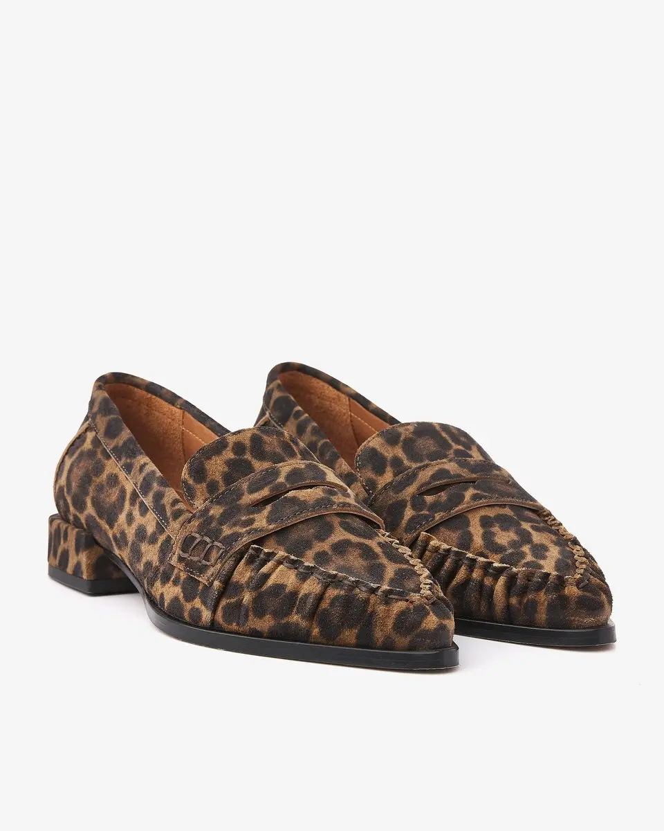 VIA VAI Jazz Billie Loafers - Beige Luipaard 39
