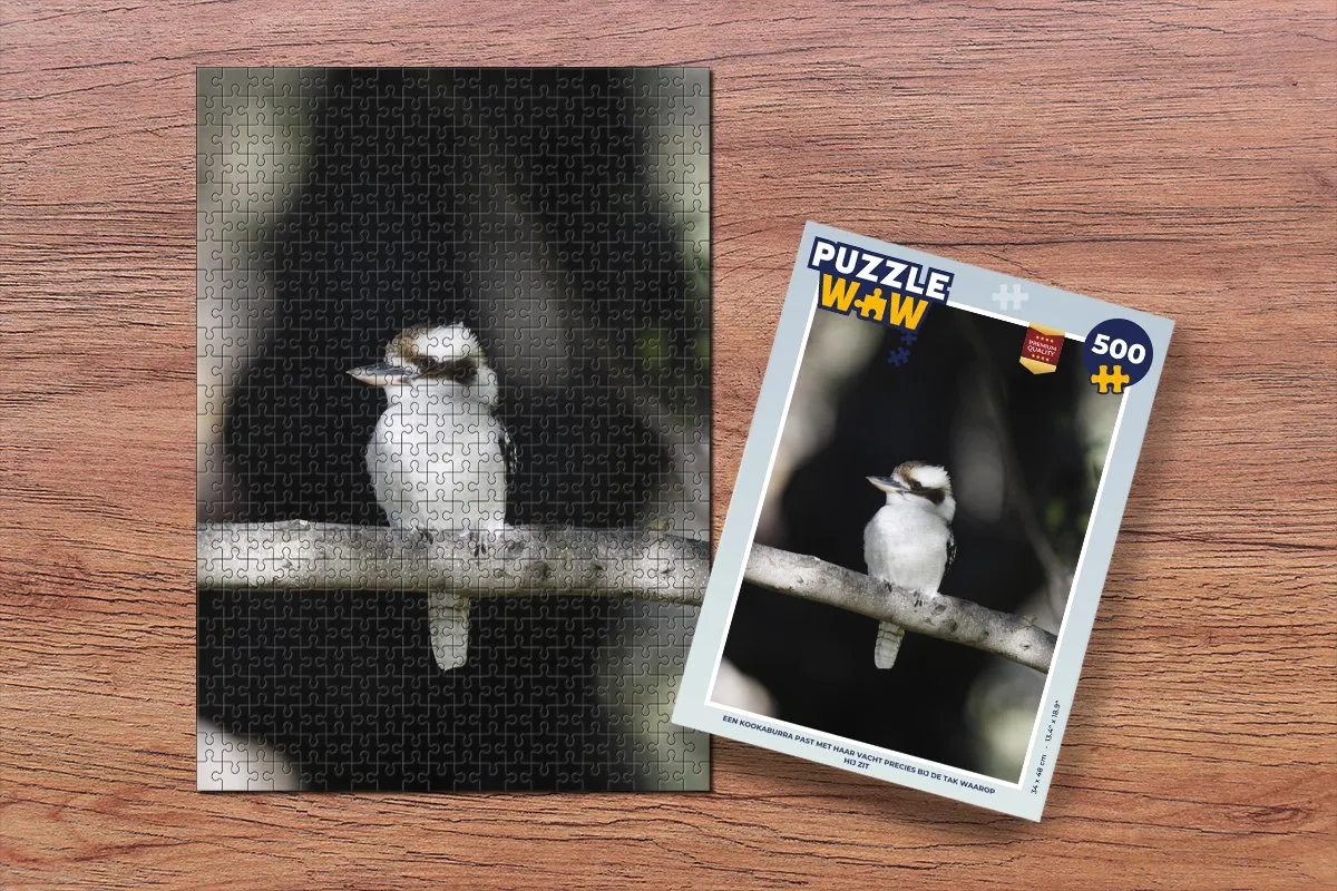 PuzzleWow Legpuzzel Kookaburra 500 Stuks - Multicolor