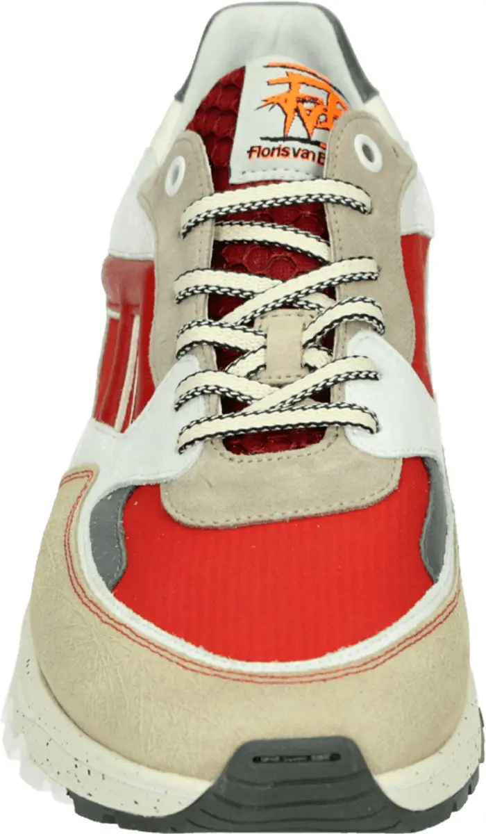 Floris van Bommel DE TREENER 01.42 Lage Sneakers - Rood - 43.5
