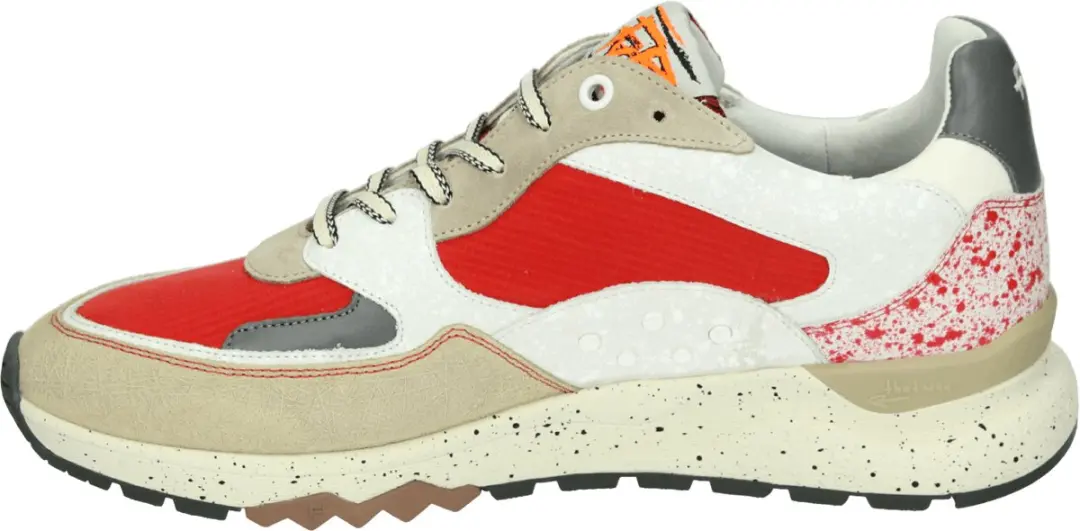 Floris van Bommel DE TREENER 01.42 Lage Sneakers - Rood - 43.5