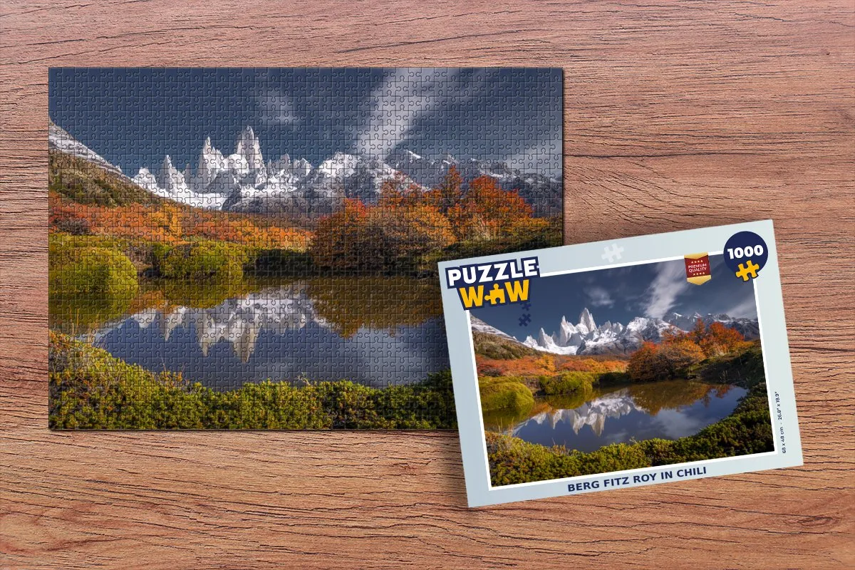 PuzzleWow Fitz Roy Chili Legpuzzel 1000 Stuks - Multicolor