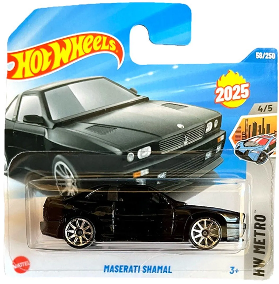Hot Wheels Maserati Shamal Black 1:64