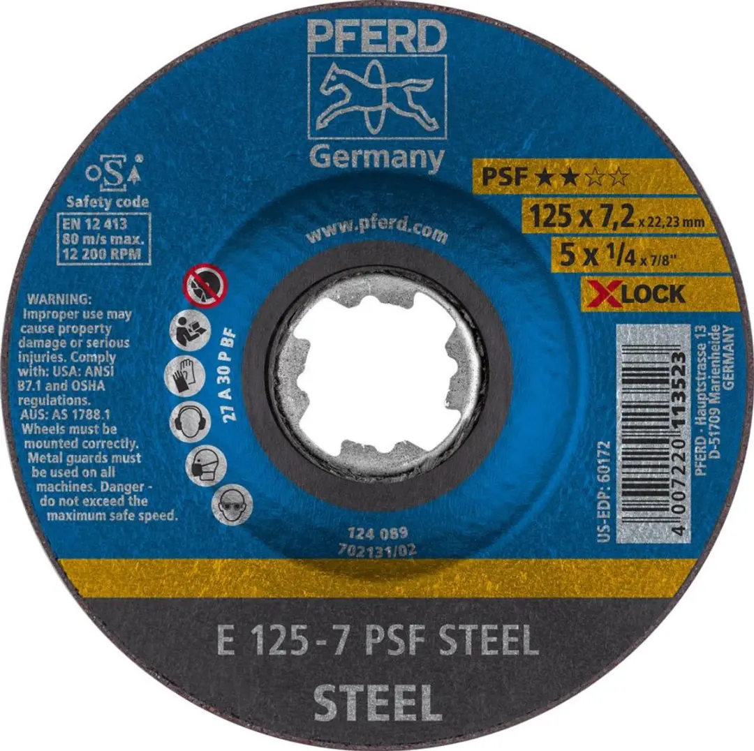 Pferd PSF X-LOCK STEEL Afbraamschijf 115x7mm