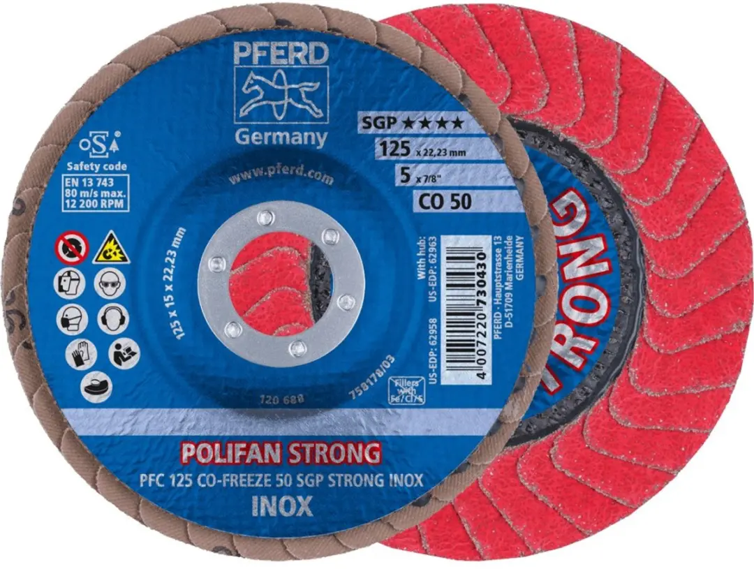 Pferd STRONG125mm Waaierschuurschijf CO SGP K50