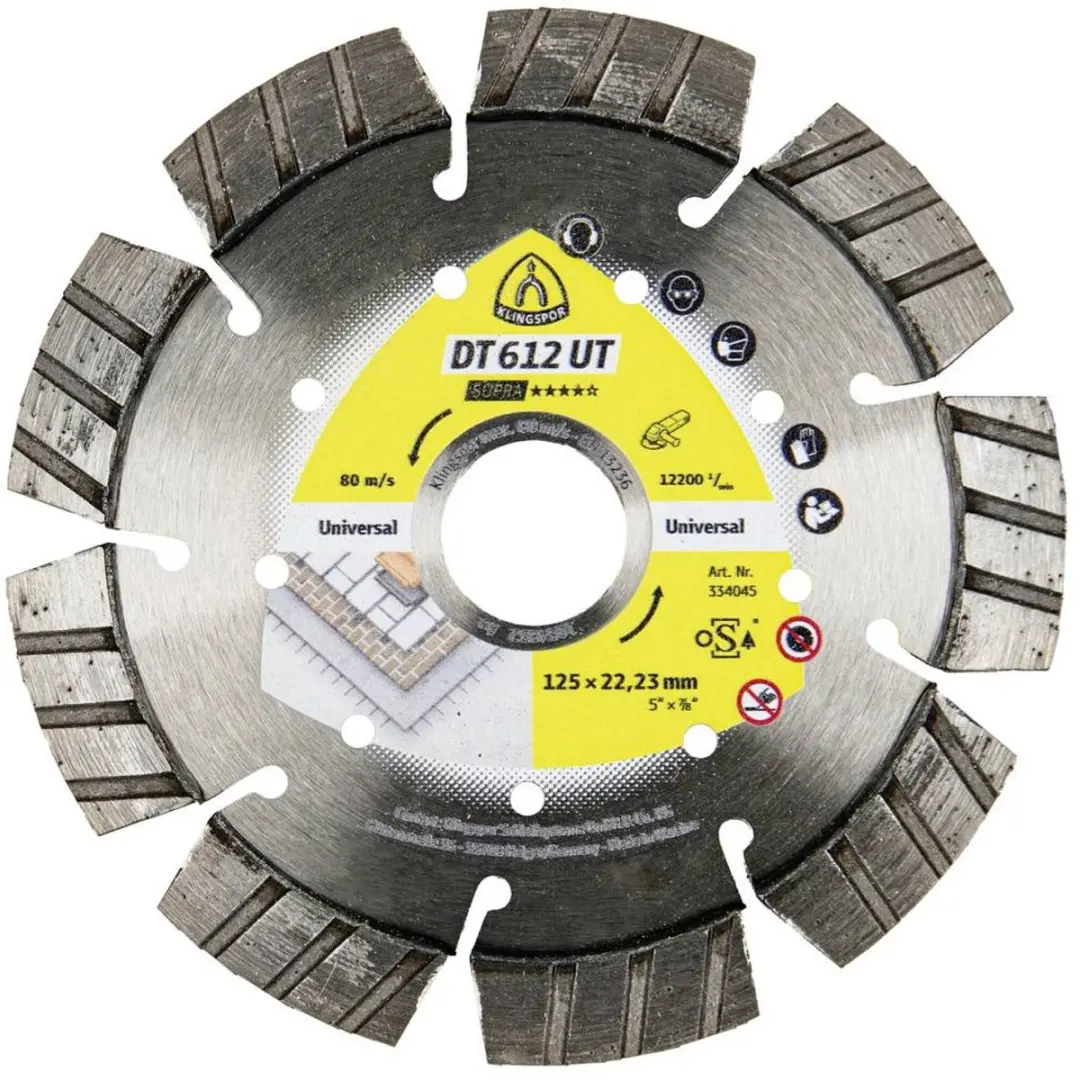 Klingspor DT 612 UT Supra Diamanten Doorslijpschijf 125mm