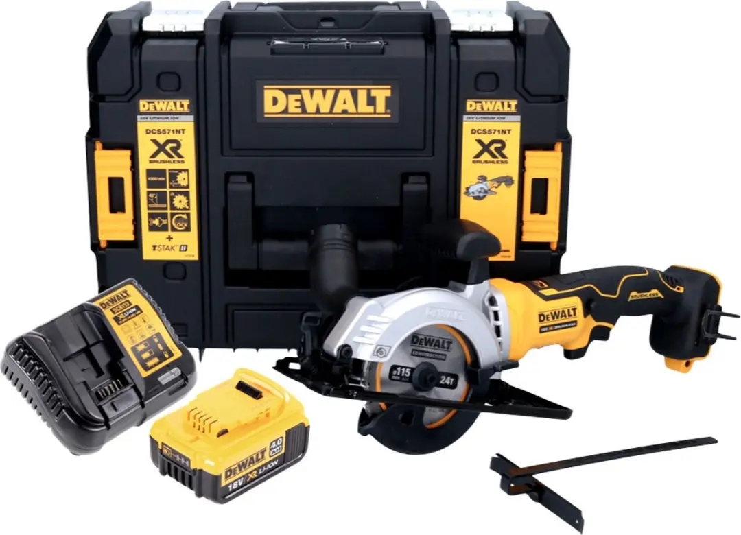 DeWalt DCS571 M1 Accucirkelzaag 115mm - 18V - Borstelloos - afbeelding 5 van 5