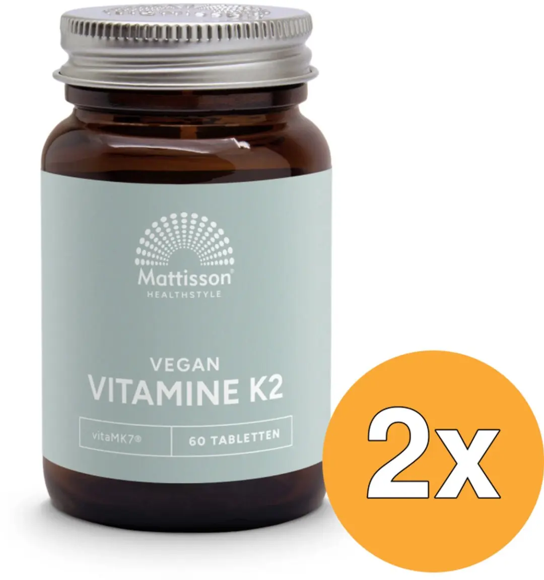 2x Mattisson Vitamine K2 200Mcg/Mk7 (60 tabletten)
