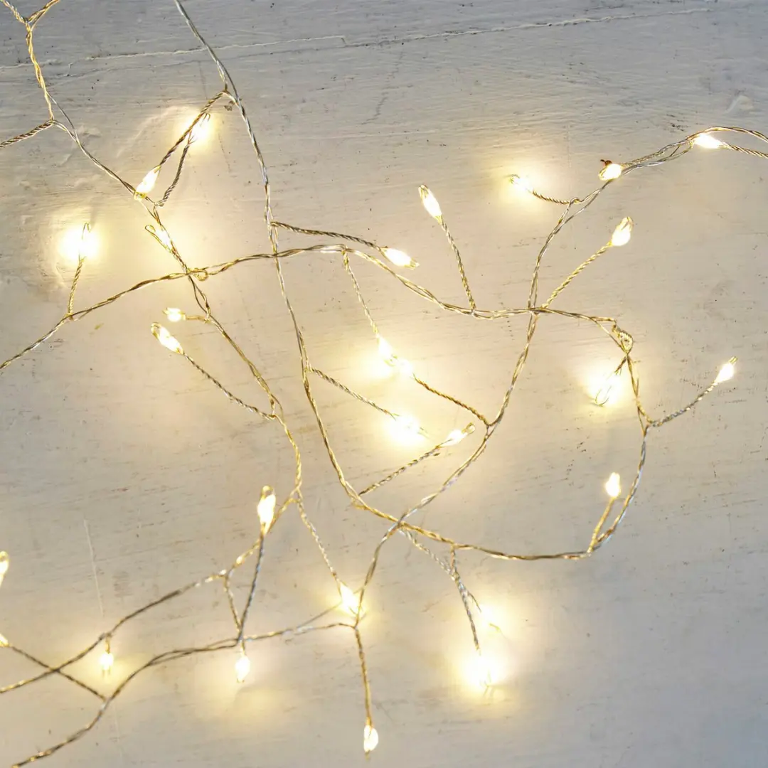 Loberon Minas Ledlichtsnoer - Warm wit - Zilverkleurig - afbeelding 5 van 6