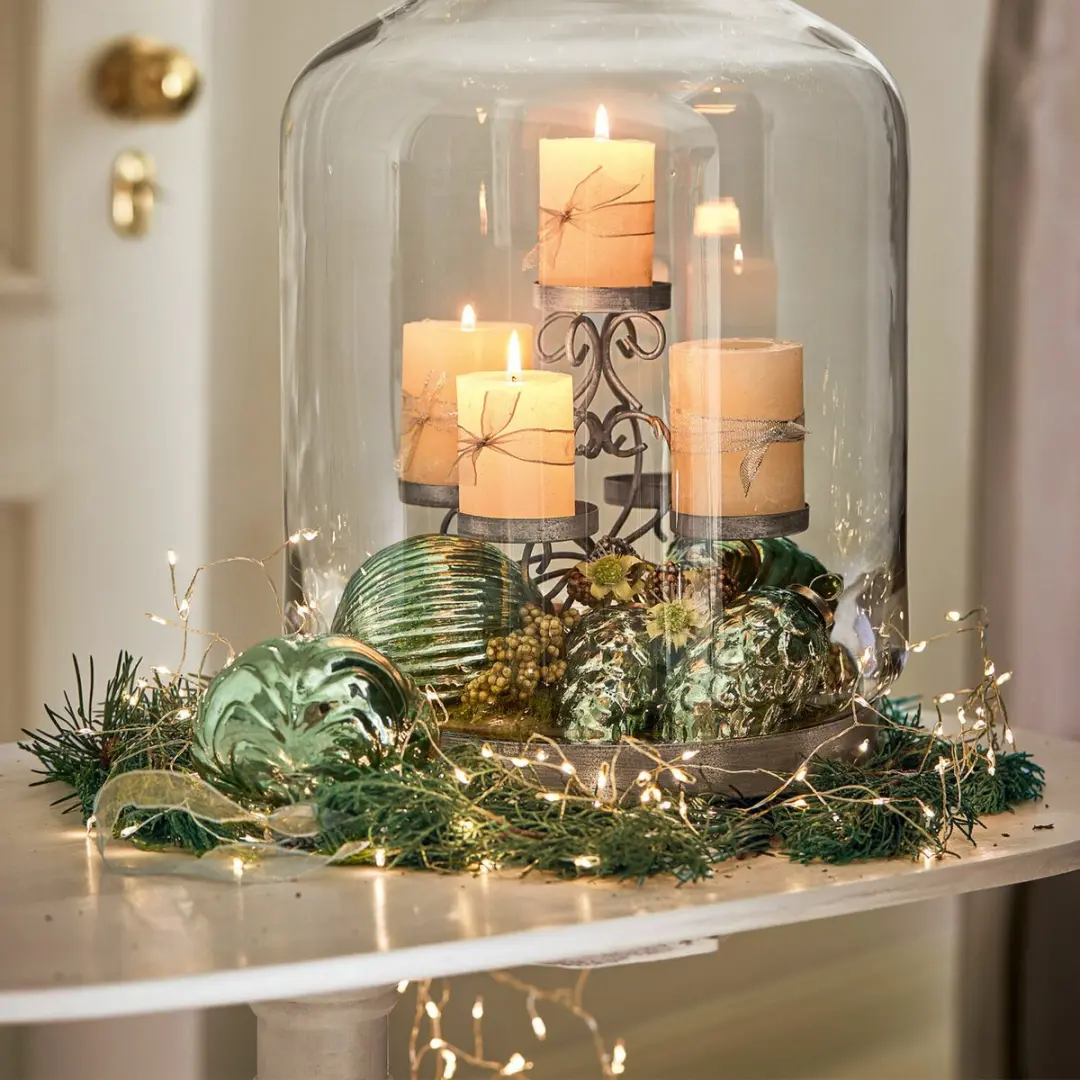 Loberon Minas Ledlichtsnoer - Warm wit - Zilverkleurig - afbeelding 4 van 6