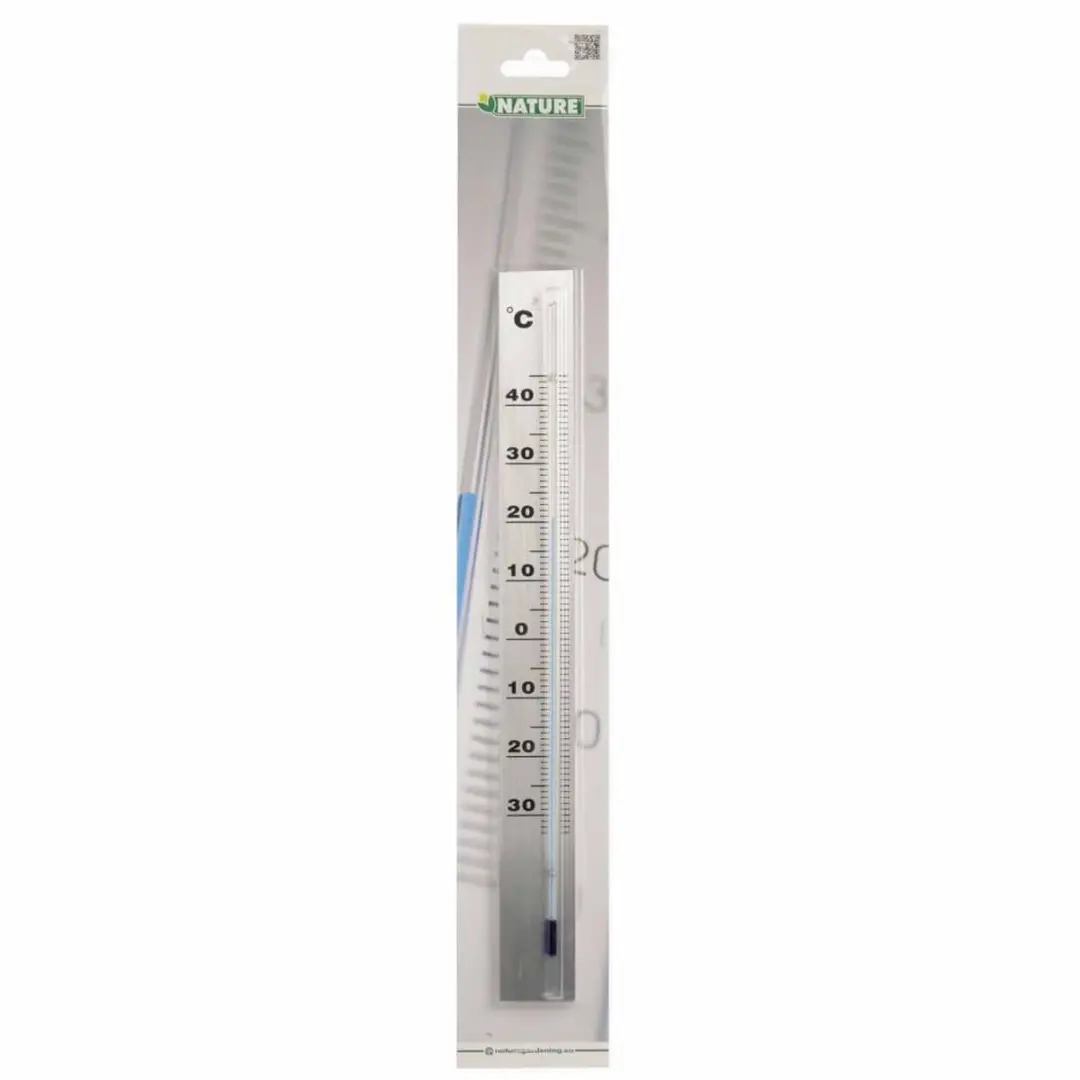 Nature Muurthermometer Aluminium - Grijs