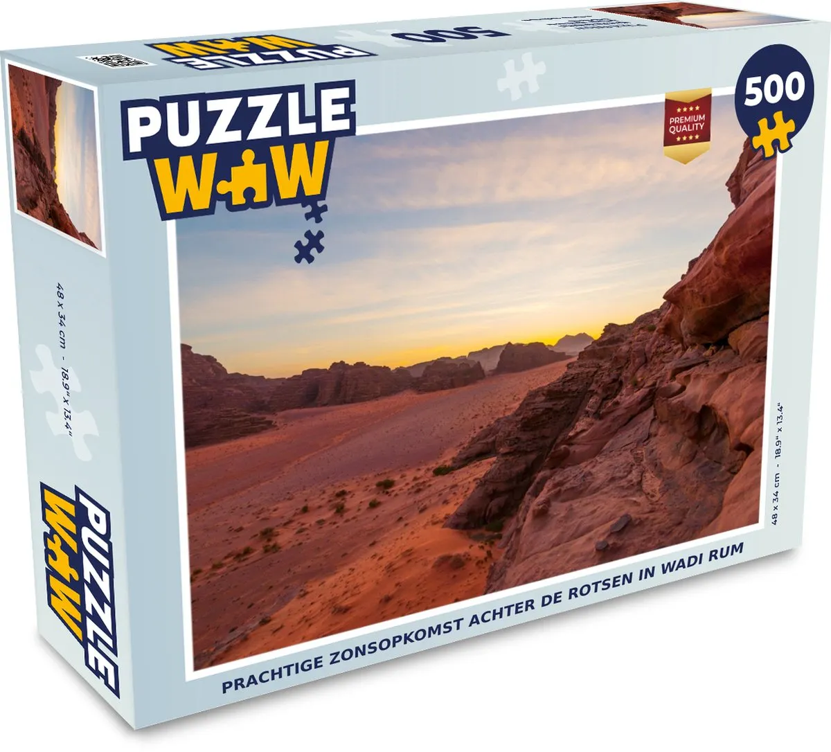 PuzzleWow Legpuzzel Wadi Rum Zonsopkomst 500 Stuks