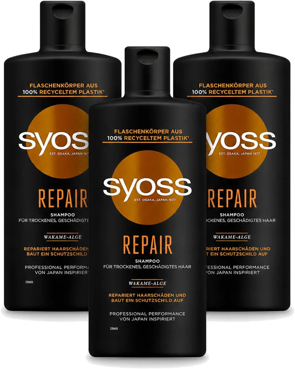 3 x Syoss Repair Shampoo