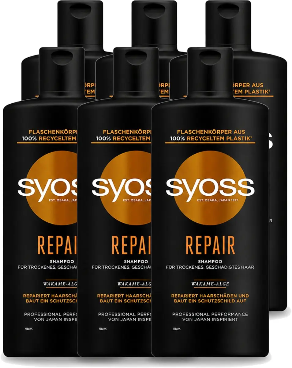 6 x Syoss Repair Shampoo