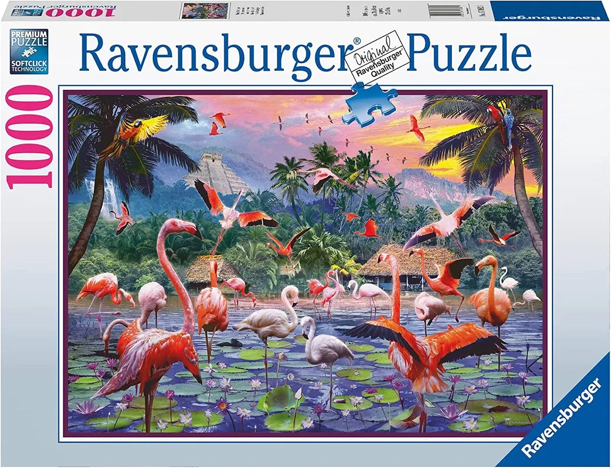 Ravensburger Roze Flamingo's 1000 Puzzeldelen
