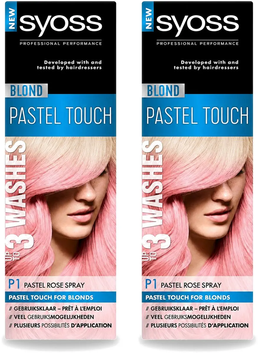 2 x Syoss Color Blond Pastel Touch P1 Pastel Rose