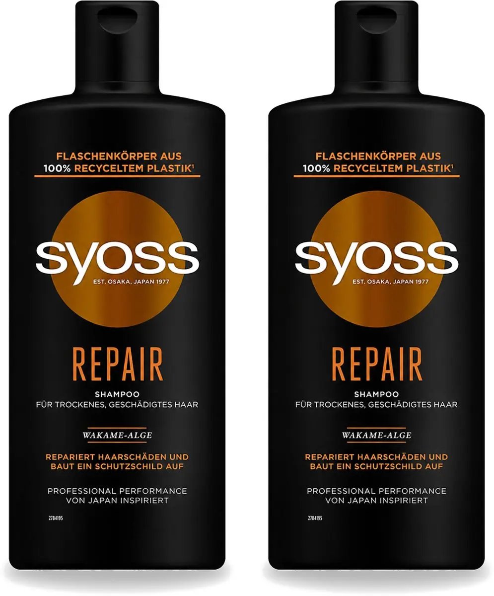 2 x Syoss Repair Shampoo