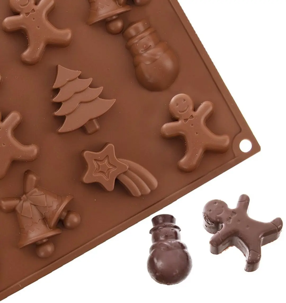Orion Sillinie Serie Silikonenvorm Kerst - 29x17x1,5cm - 15 Stuks - afbeelding 2 van 5
