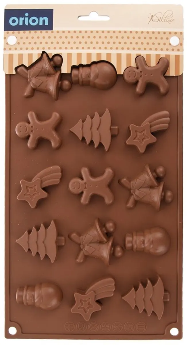 Orion Sillinie Serie Silikonenvorm Kerst - 29x17x1,5cm - 15 Stuks - afbeelding 3 van 5