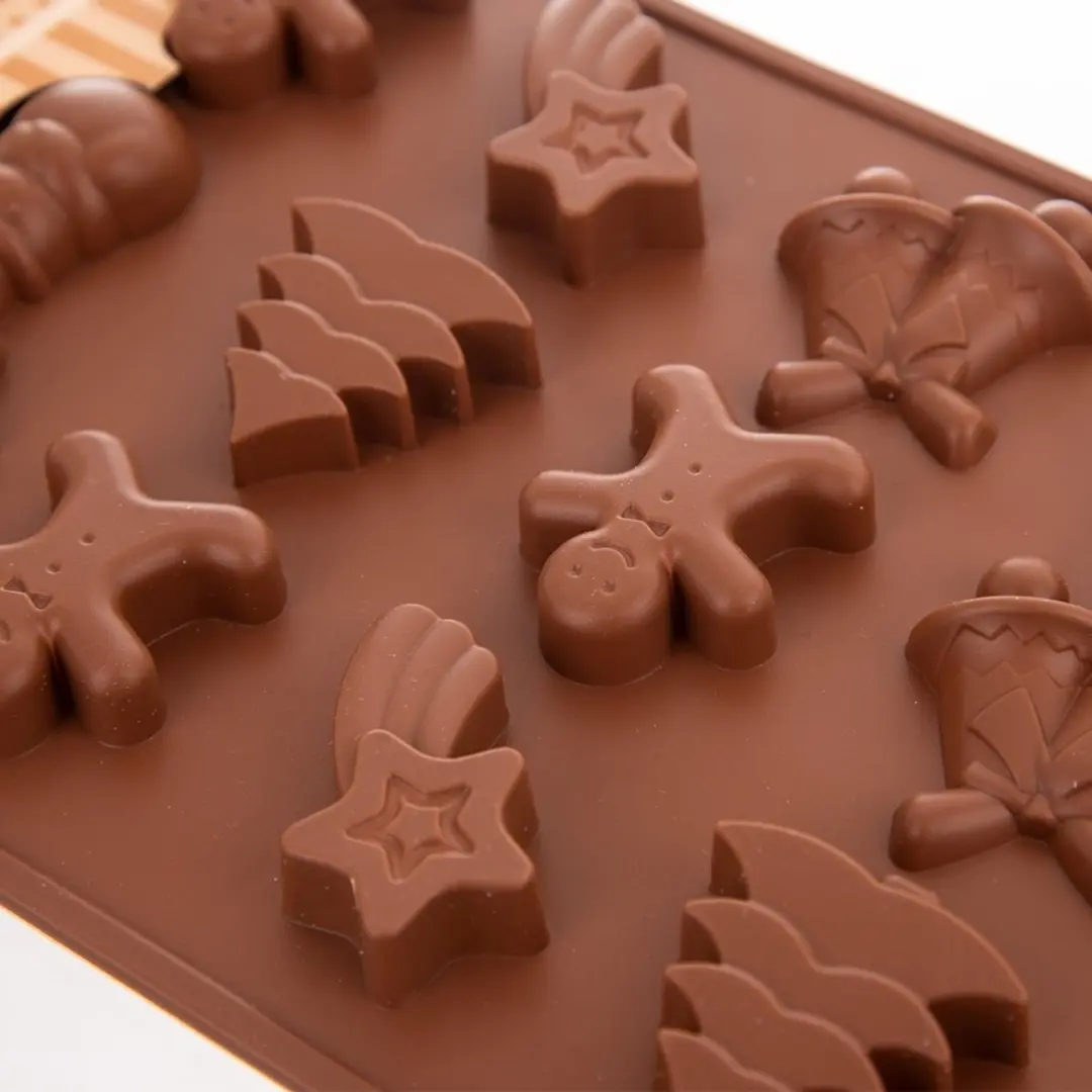 Orion Sillinie Serie Silikonenvorm Kerst - 29x17x1,5cm - 15 Stuks - afbeelding 5 van 5