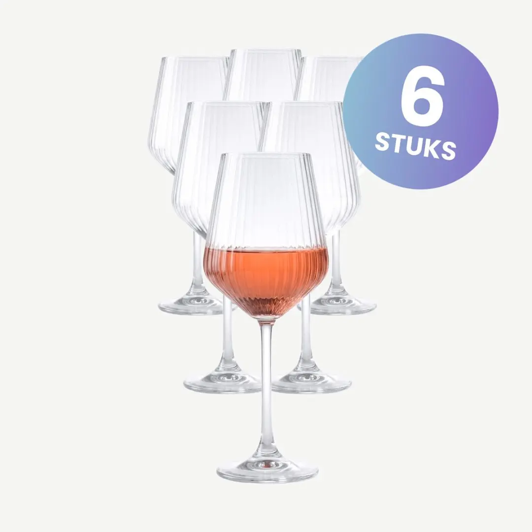 Pasabahce Allegra Focus Wijnglazen 6-delig 350ml - Transparant - afbeelding 2 van 6