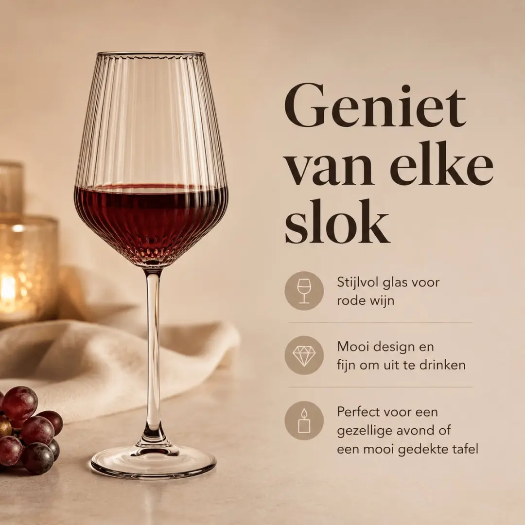 Pasabahce Allegra Focus Wijnglazen 6-delig 350ml - Transparant - afbeelding 4 van 6