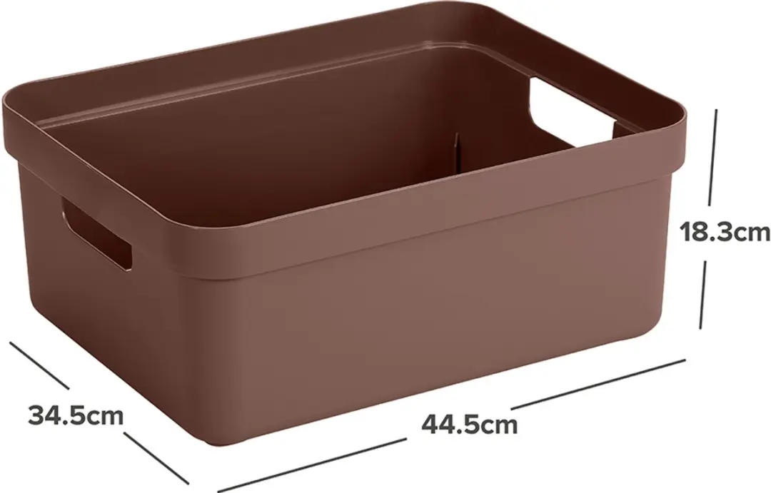 Sunware Sigma Home Opbergbox 24L - Bruin - afbeelding 2 van 6
