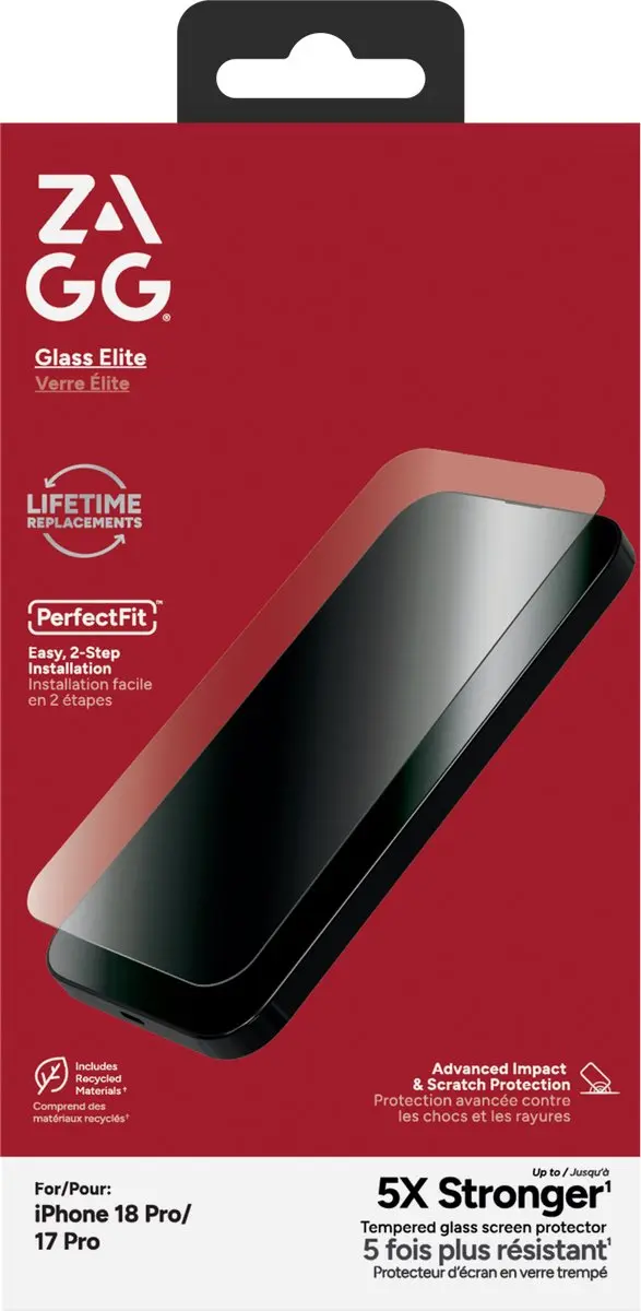 ZAGG InvisibleShield Glass Elite iPhone 17/18 Pro - Tempered Glass - afbeelding 2 van 4