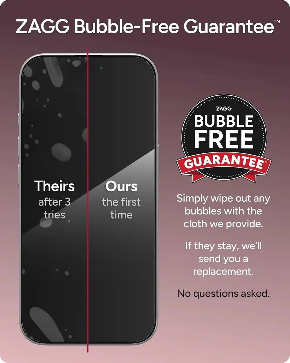 ZAGG InvisibleShield Glass Elite iPhone 18 Pro Max - Privacy Glas - afbeelding 5 van 6