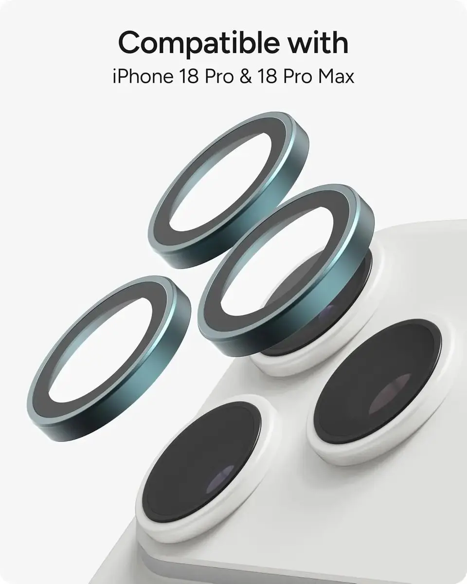 ZAGG Glass Elite Camera Rings iPhone 18 Pro/Pro Max - Blauw - afbeelding 4 van 6