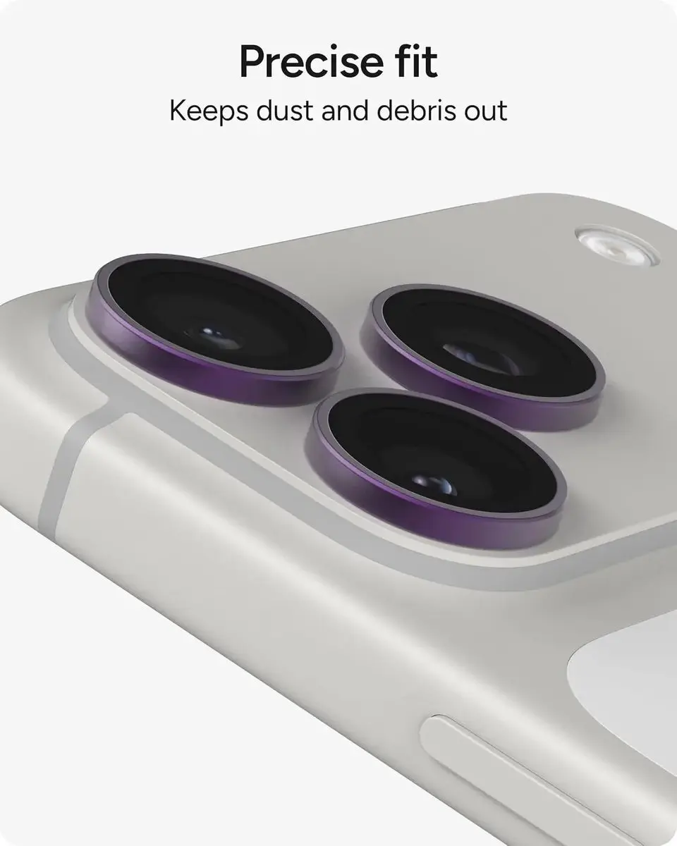 ZAGG Glass Elite Camera Rings iPhone 18 Pro/Pro Max - Paars - afbeelding 3 van 6