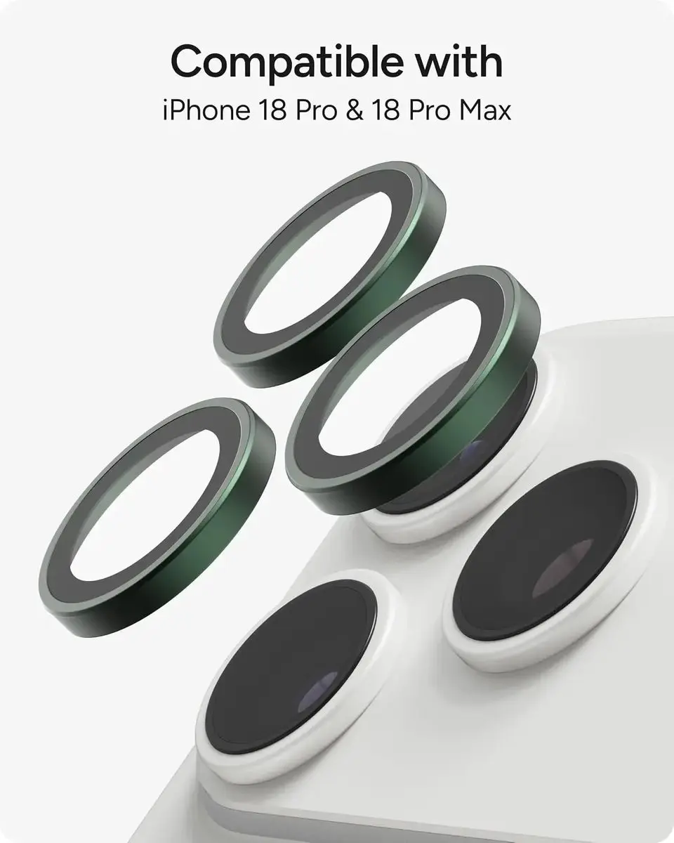 ZAGG Glass Elite Camera Rings iPhone 18 Pro/Pro Max - Groen - afbeelding 6 van 6