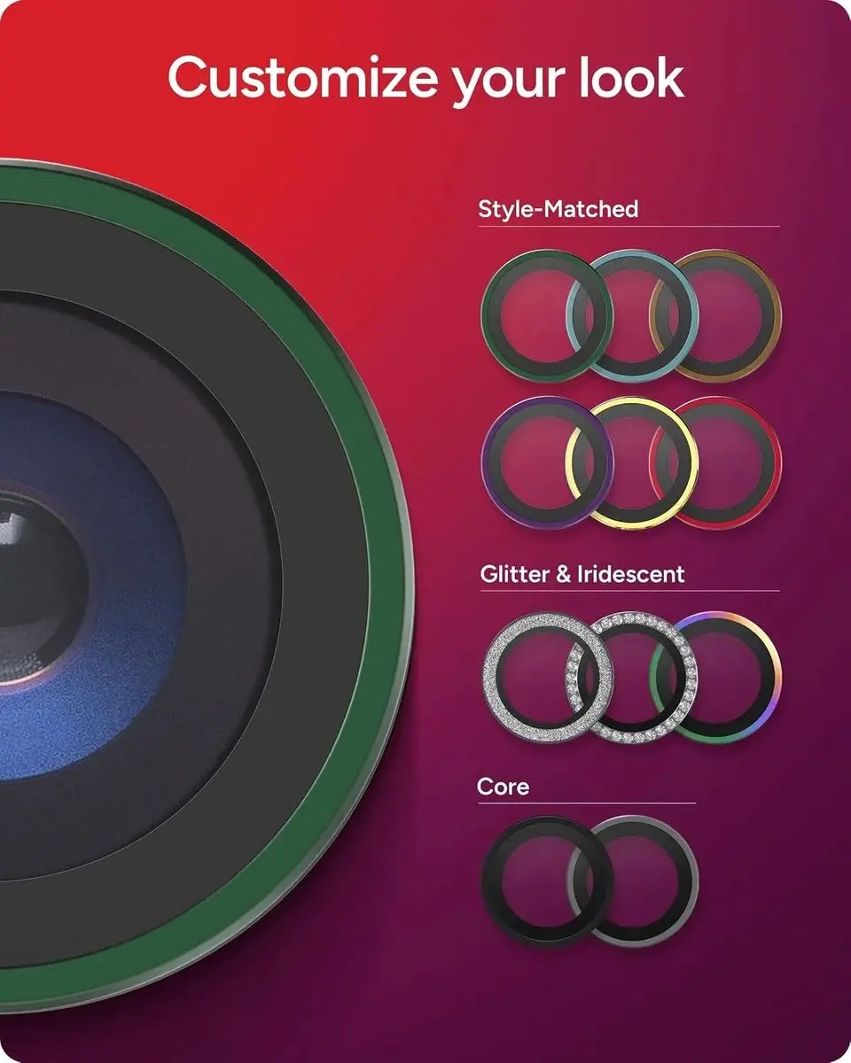 ZAGG Glass Elite Camera Rings iPhone 18 Pro/Pro Max - Groen - afbeelding 5 van 6